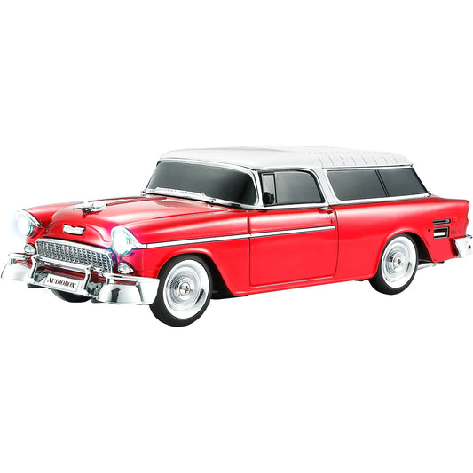 Red Audiobox 1955 Bel Air Retro Ride Bluetooth Car Speaker and FM Radio with USB - Kia Day Design