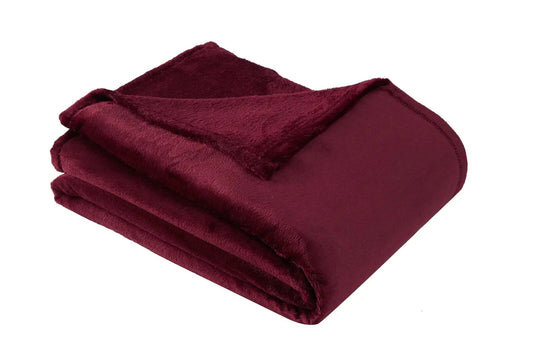 Aksu Wellsoft Double Blanket 200X220 Claret Red Kia Day Design