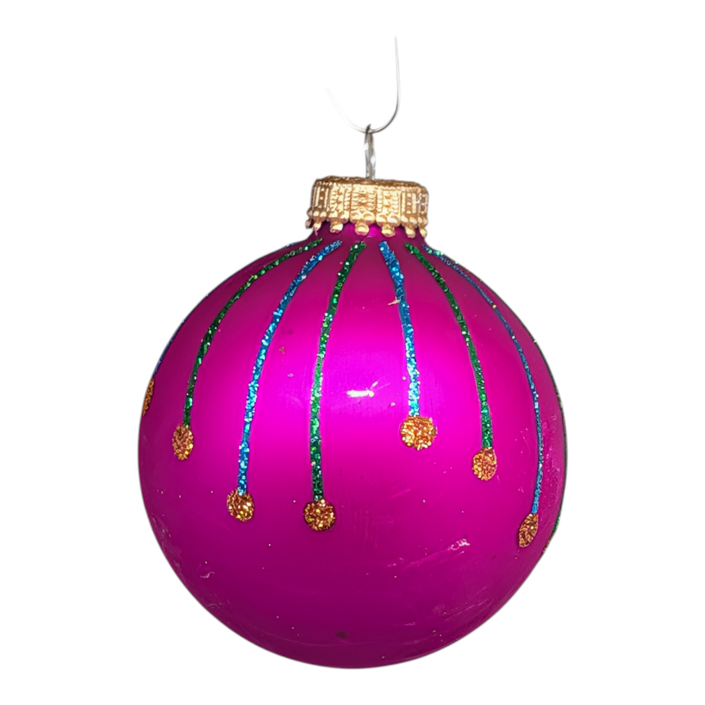 Krebs Value Glass Ornament 4 pack - Neon Drip - - Christmas >> Ornaments >> Glass