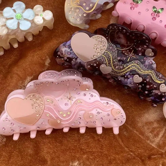 Shiny Zircon Hair Claw Kia Day Design