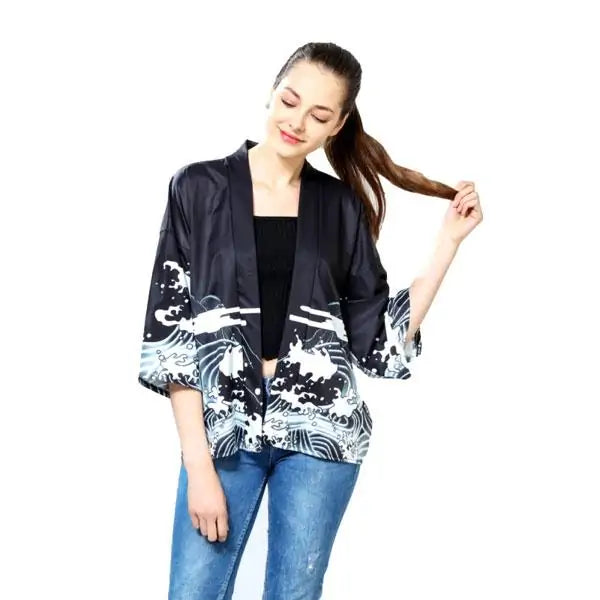 Streetwear Samurai Dragon Kimono Kia Day Design