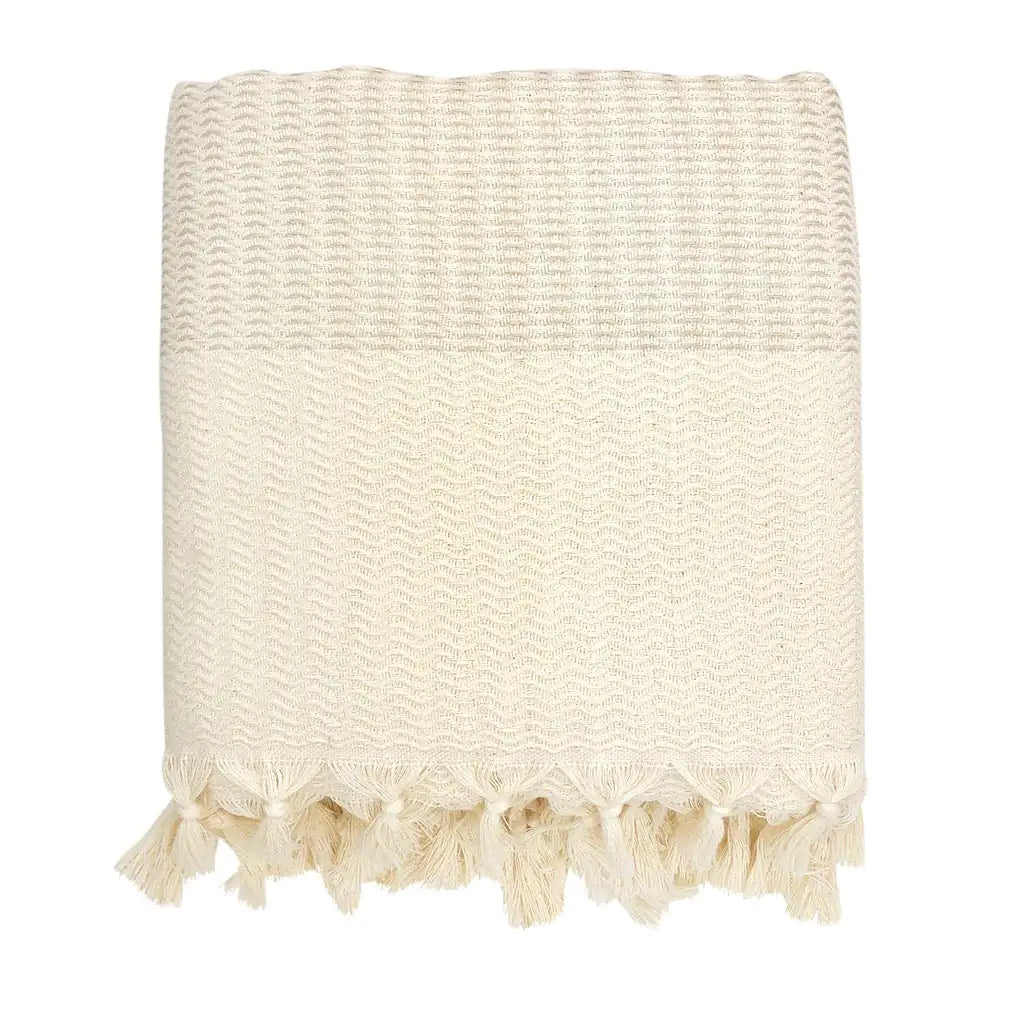 Plush Wavy Turkish Throw Kia Day Design
