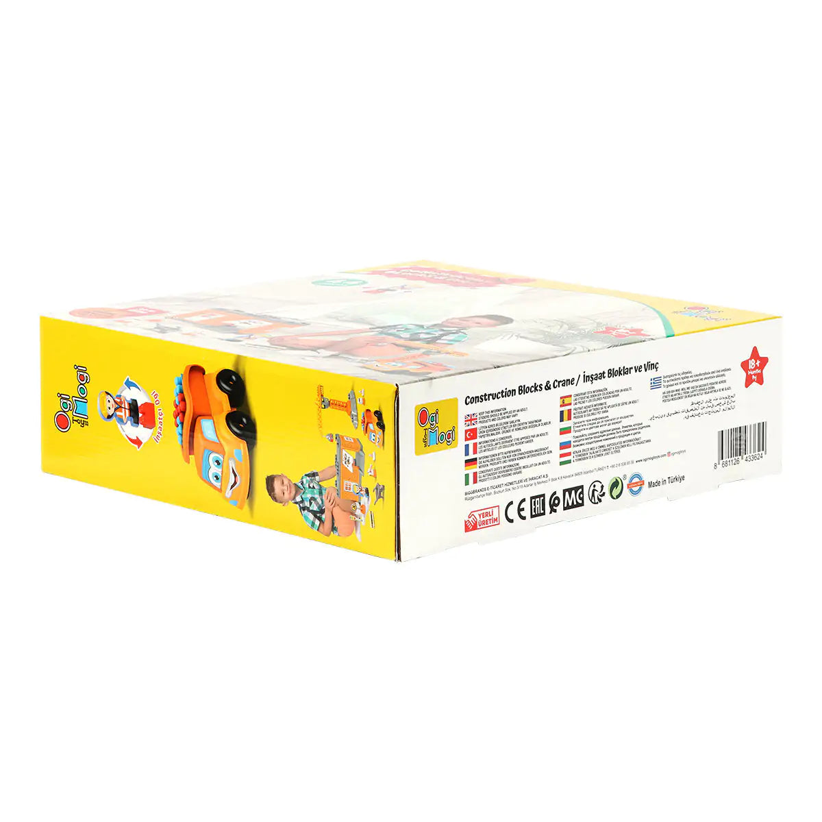 Ogi Mogi Toys Construction Blocks & Crane 44 Pieces Kia Day Design