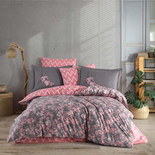 Hobby Alanza Powder - Poplin Double Duvet Cover Set Kia Day Design