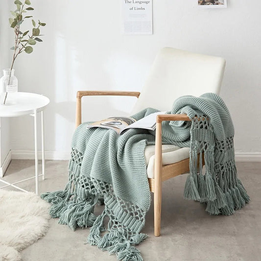 Hand-knitted Blanket - Kia Day Design