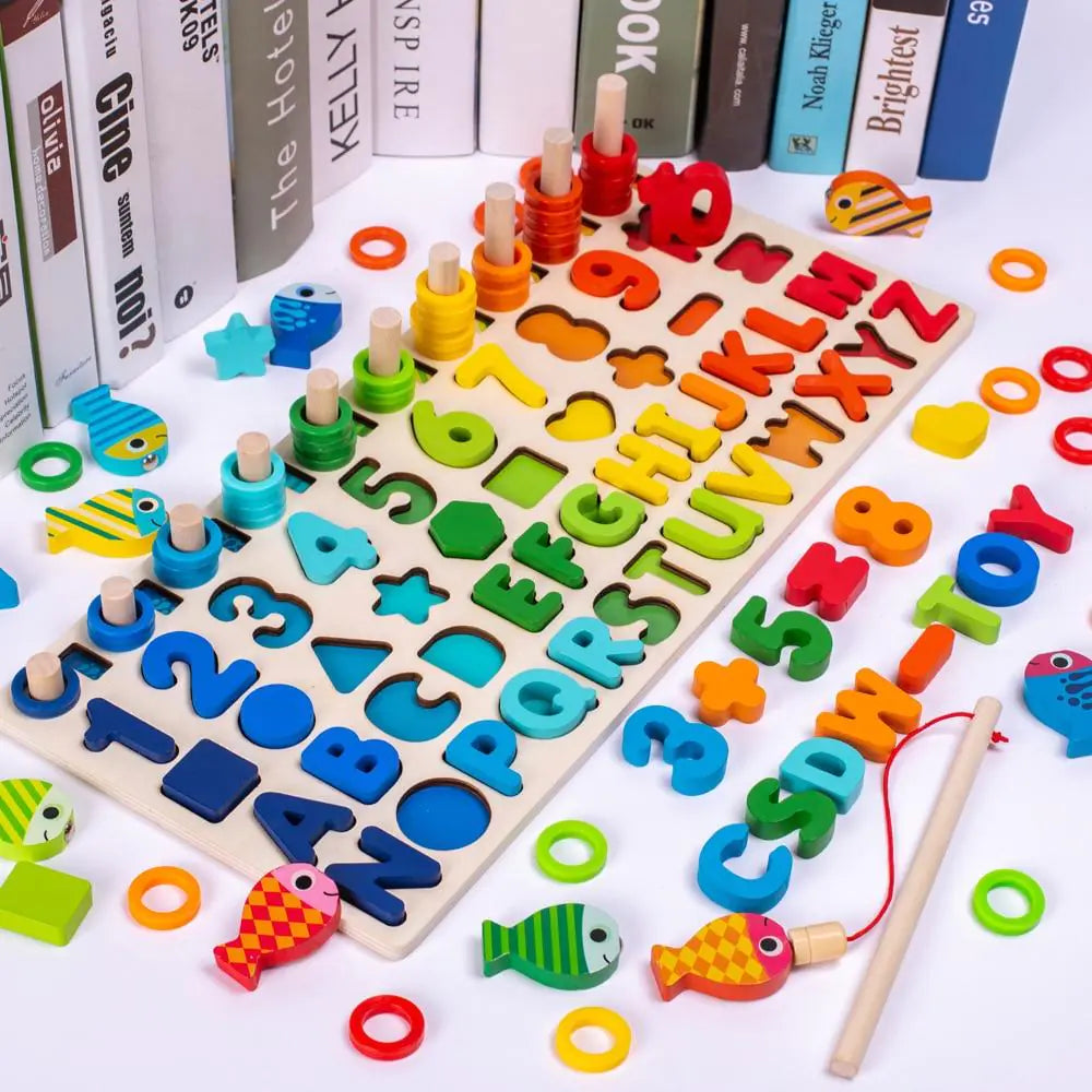 Montessori Educational Wooden Puzzle Kia Day Design