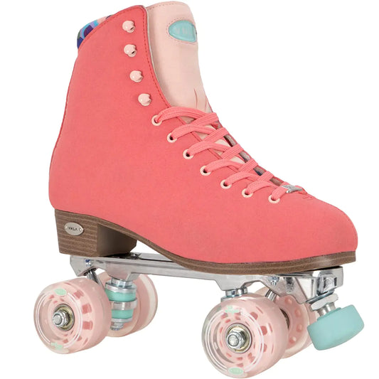 VNLA Parfait Outdoor Roller Skates - Coral Ladies 7 - skates