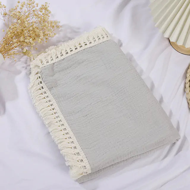 Cute Bear Muslin Cotton Baby Blanket Kia Day Design