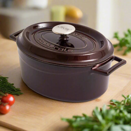 LAVA Premium Oval Cast Iron Dutch Oven 21x27 cm Kia Day Design