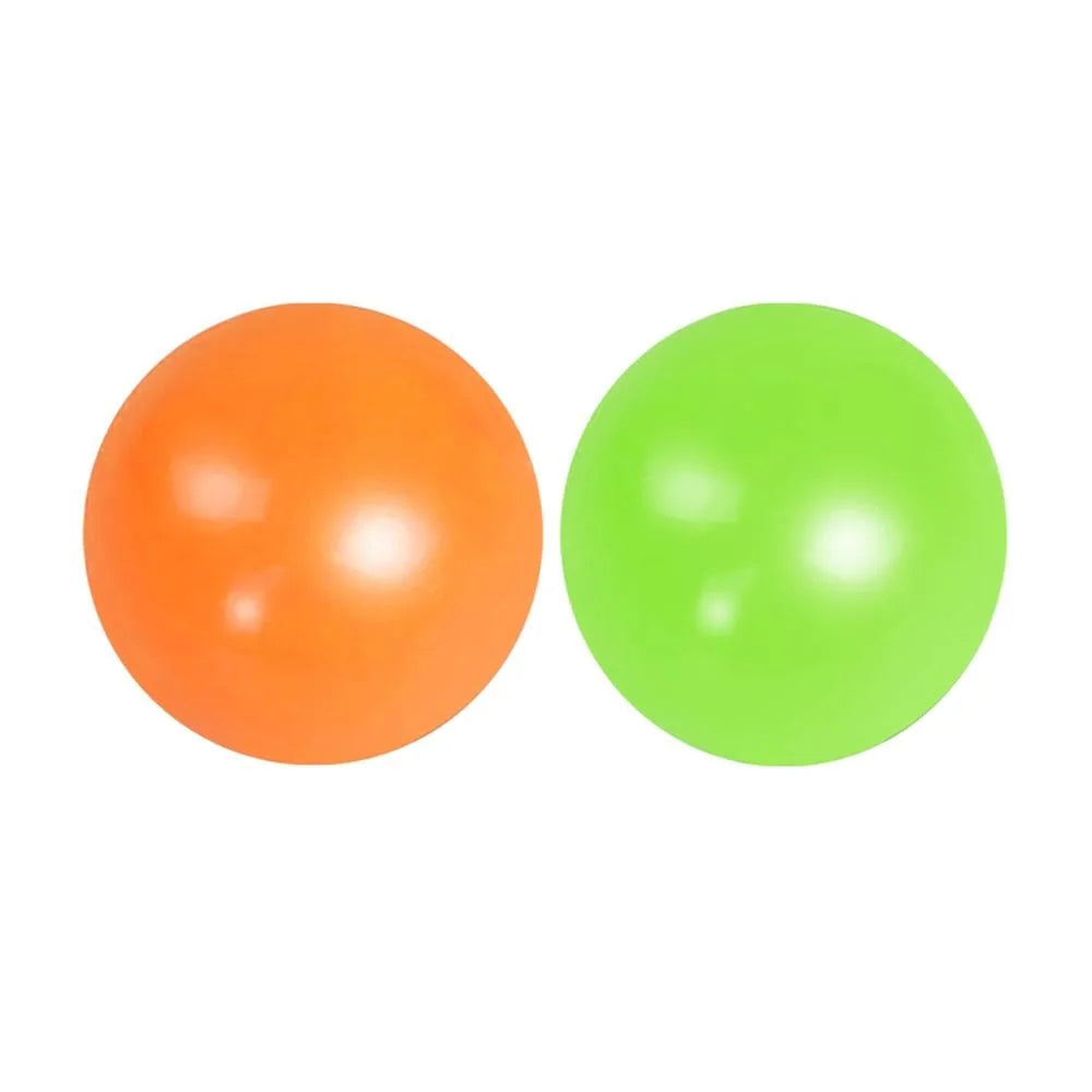4PCs Luminous Sticky Wall Balls Stress Reliever Squishy Toys Kia Day Design