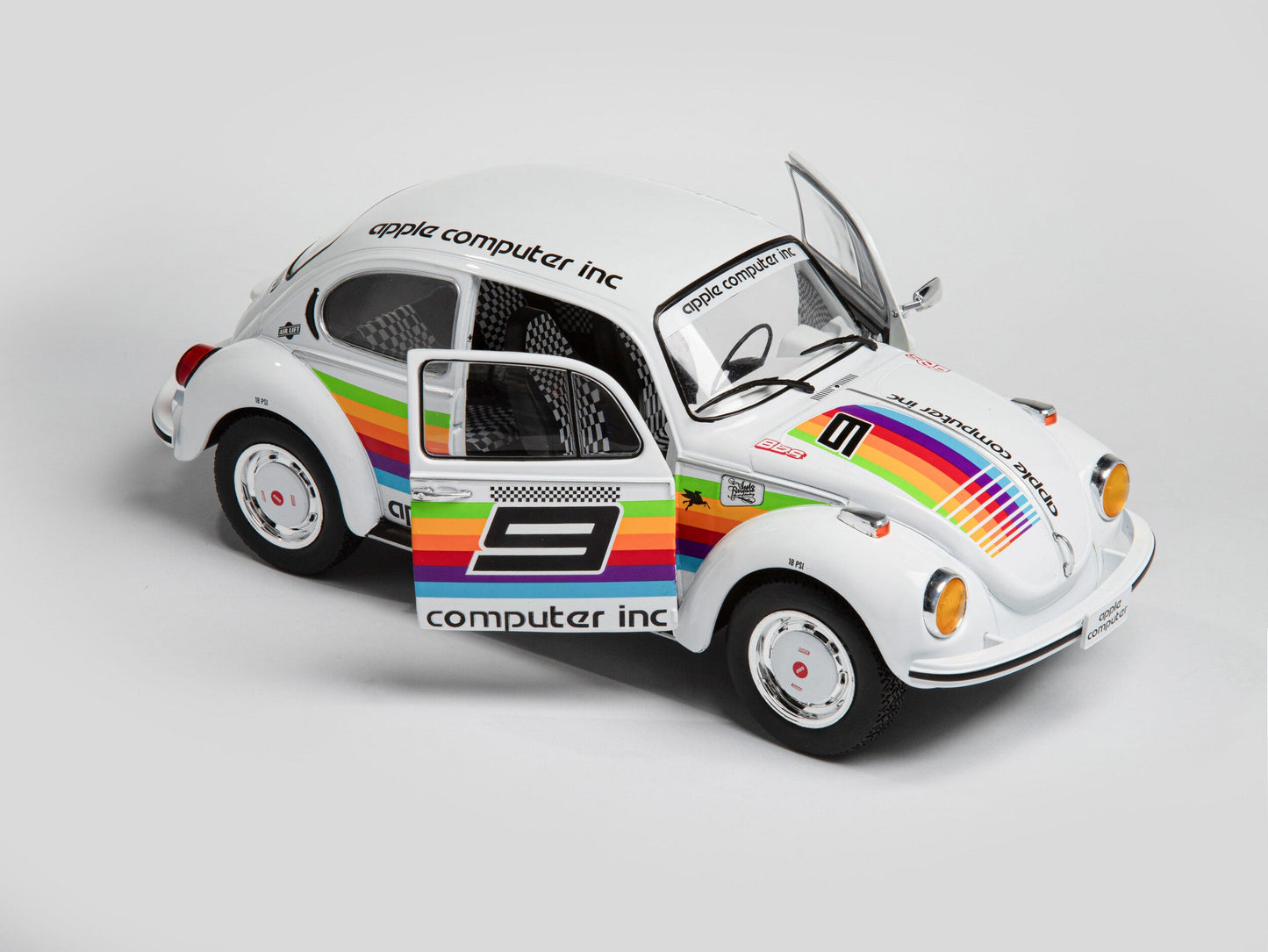 Solido 1975 Volkswagen Beetle 1303 K3 Tribute #9 White 1:18- STM Diecast- {{Product type}}