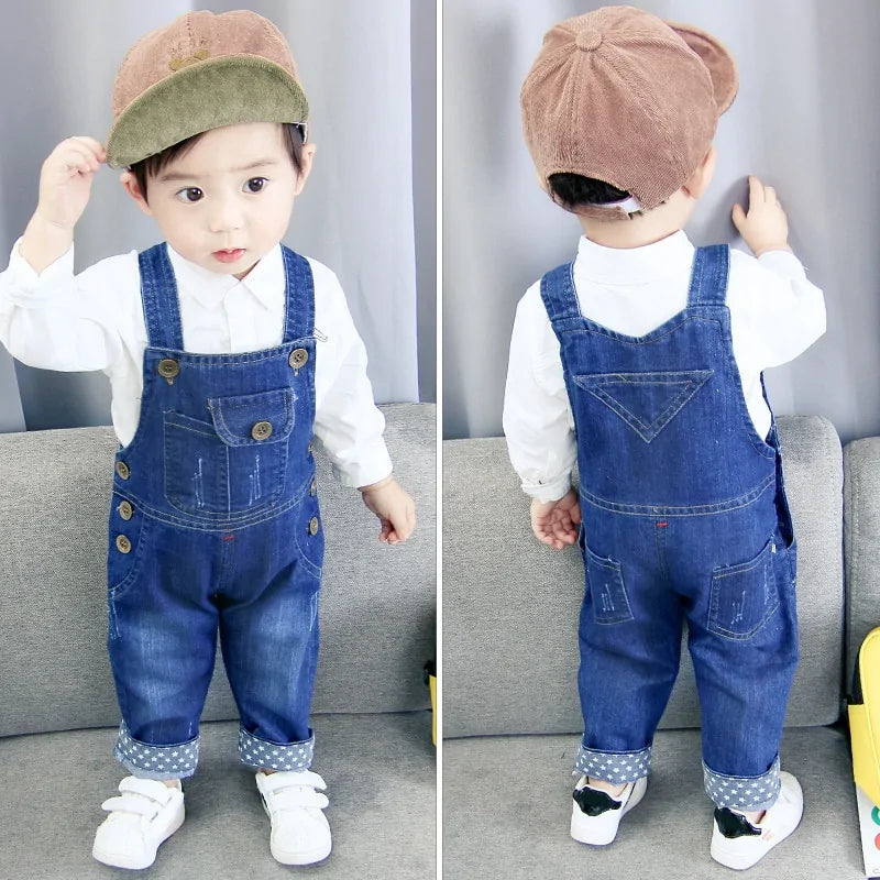 Toddler Denim Overalls - Kia Day Design