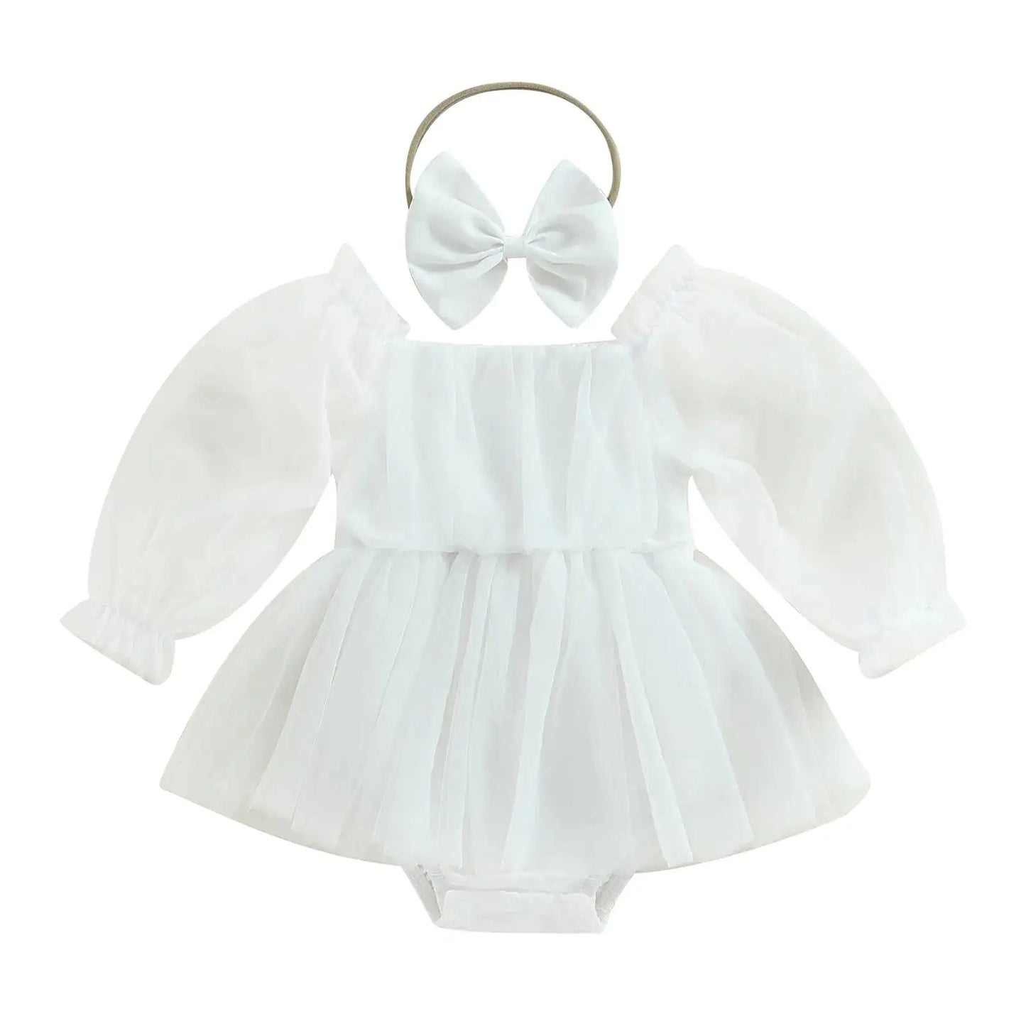 Long Sleeve Baby Party Dress