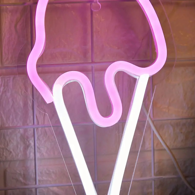 LED Neon Ice Cream Light with USB Power