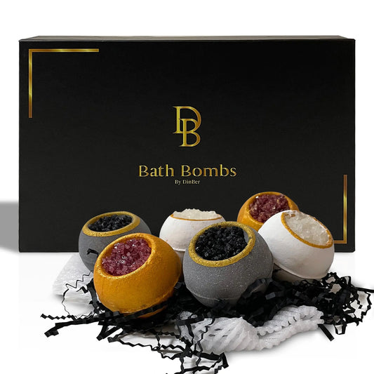 DINBER Bath Bombs 6pc Luxury Set Gifts - - bath bombs