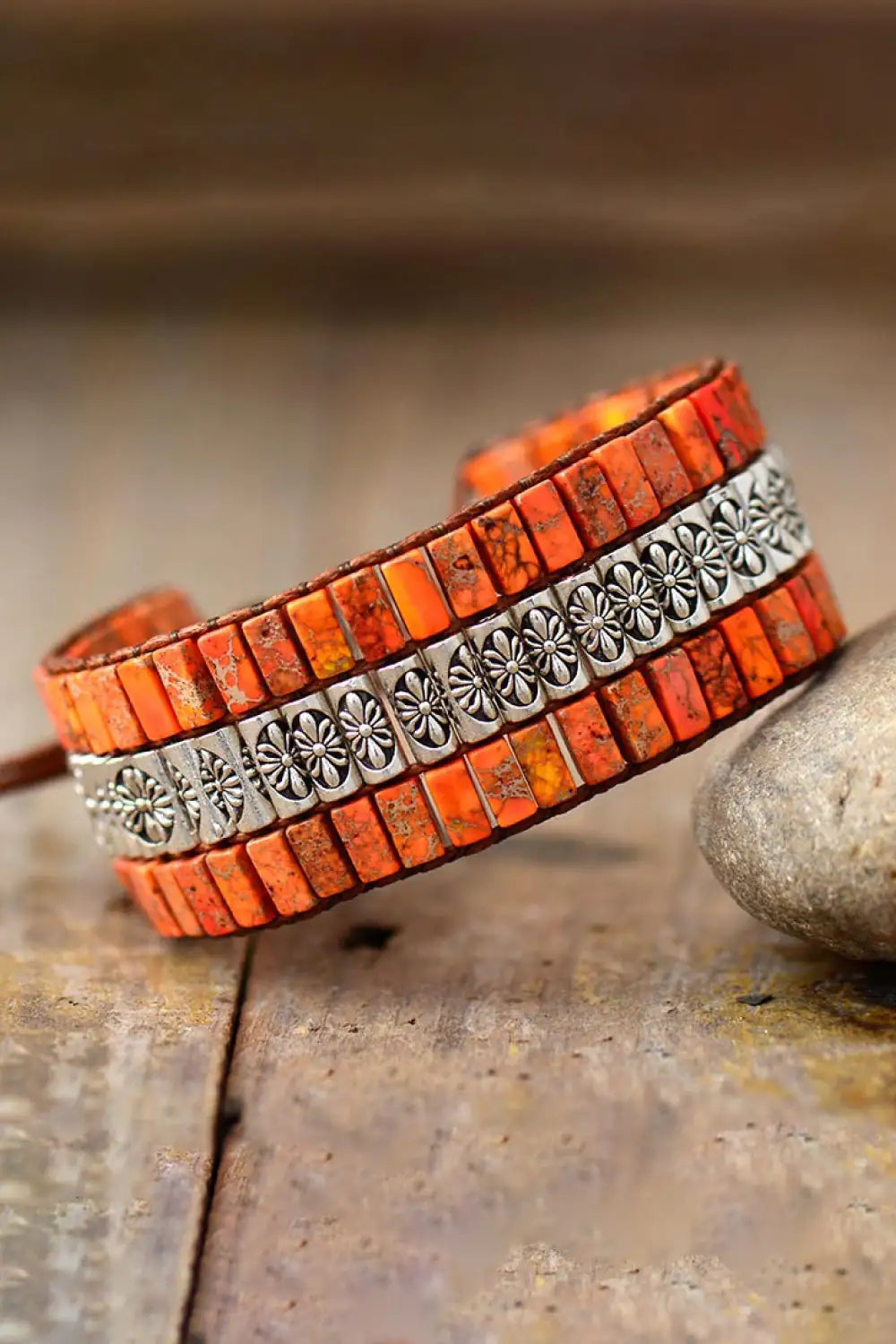 Handmade Triple Layer Natural Stone Bracelet Kia Day Design