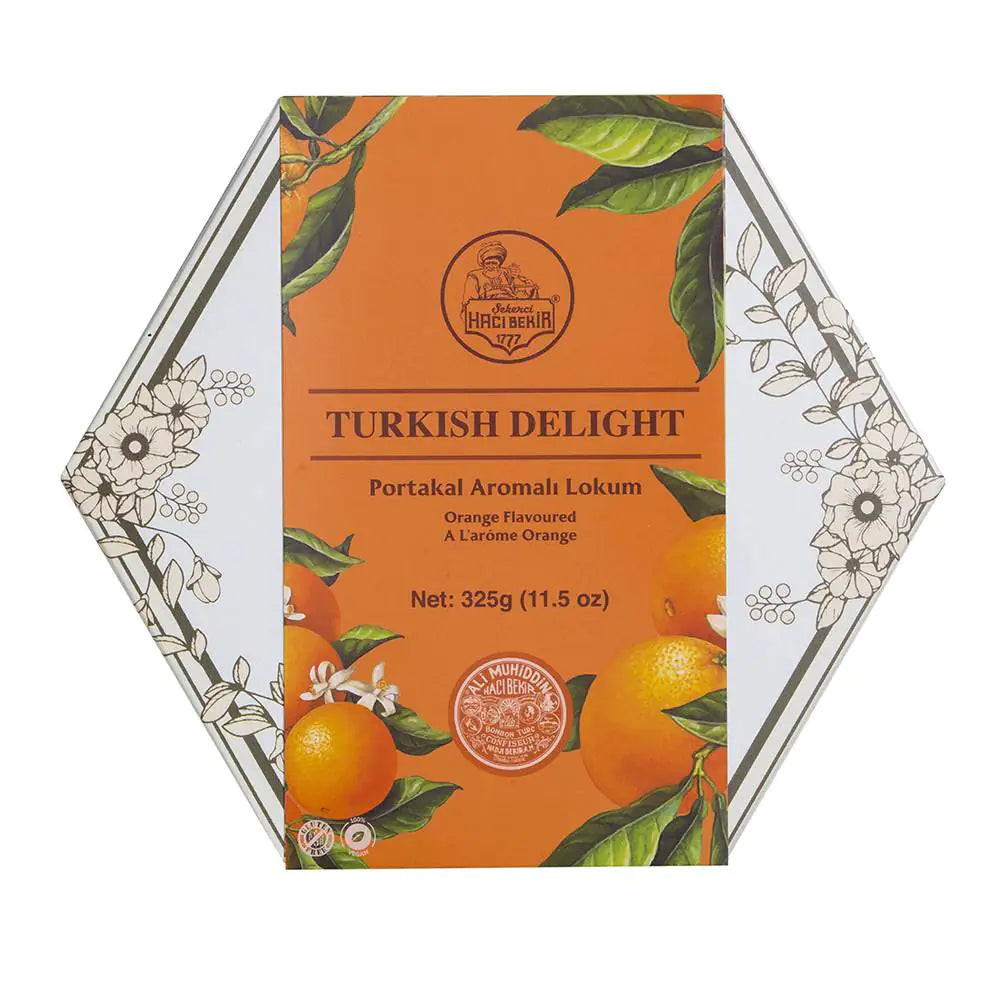 Hacı Bekir Turkish Delight Orange Flavoured - 325 g Kia Day Design