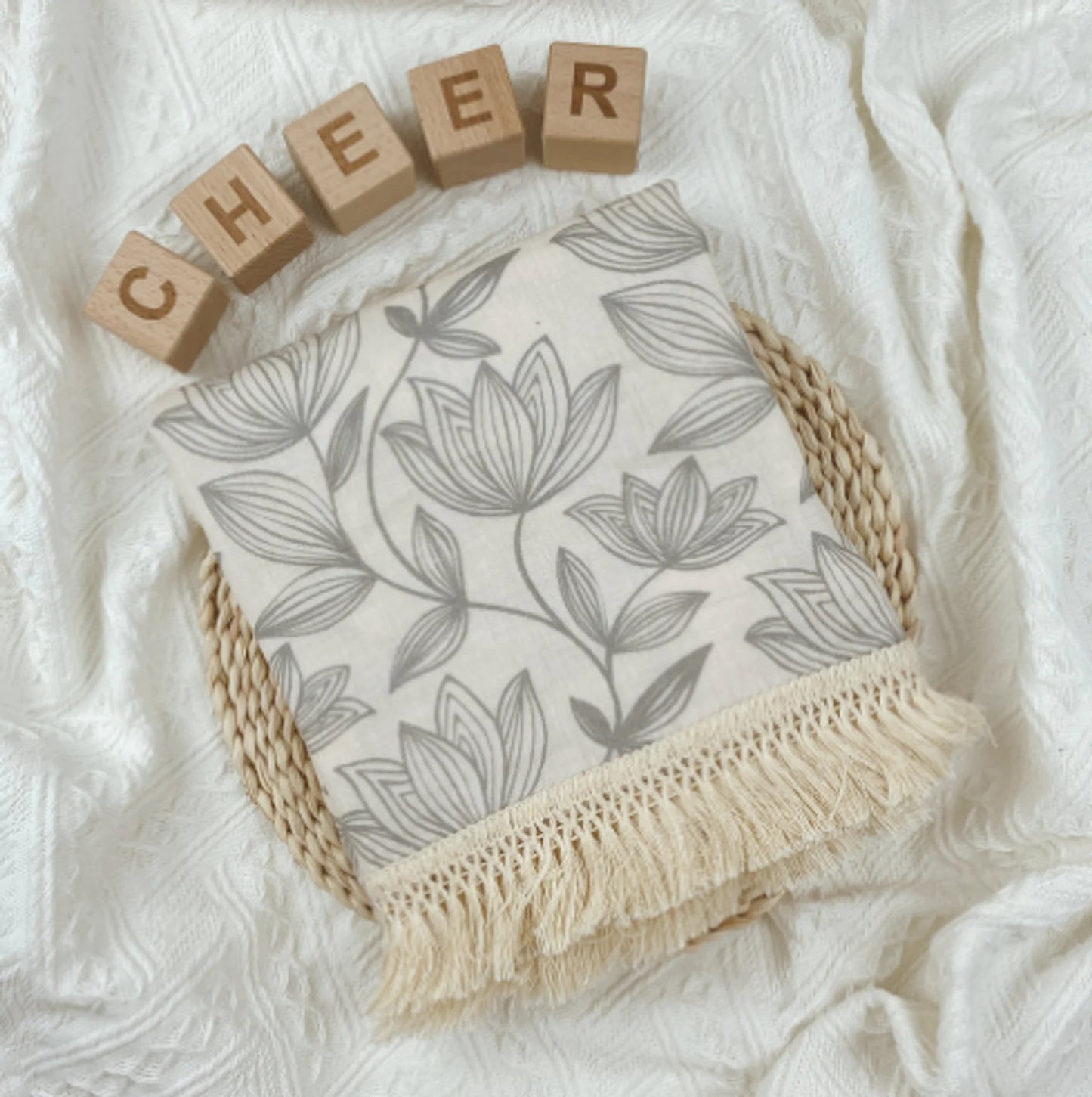 Cute Bear Muslin Cotton Baby Blanket Kia Day Design