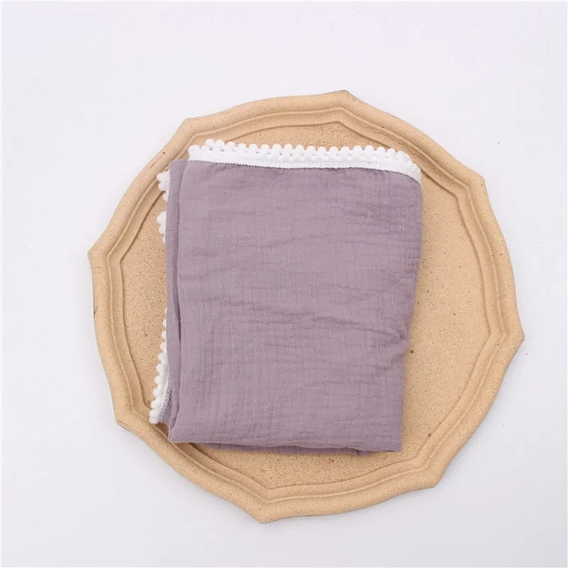 Organic Cotton Baby Tassel Blankets - Kia Day Design