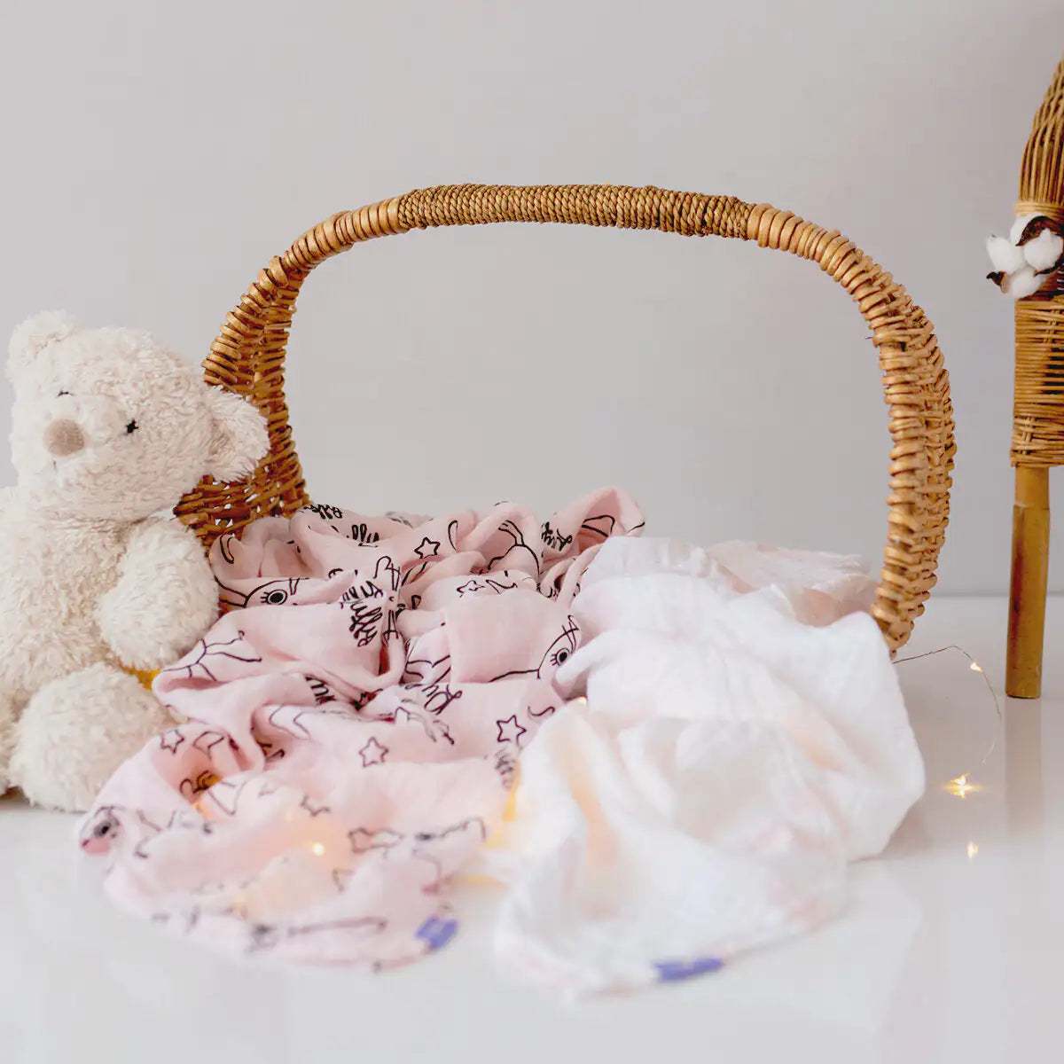 Milk&Moo Set of 2 Chancin Baby Muslin Swaddle Blanket Kia Day Design