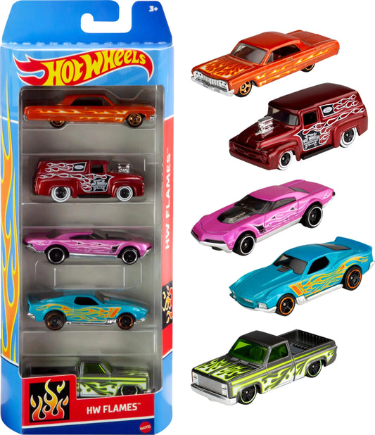 Hot Wheels 1:64 Scale Die-Cast Toy Cars 5-Pack Set - Kia Day Design