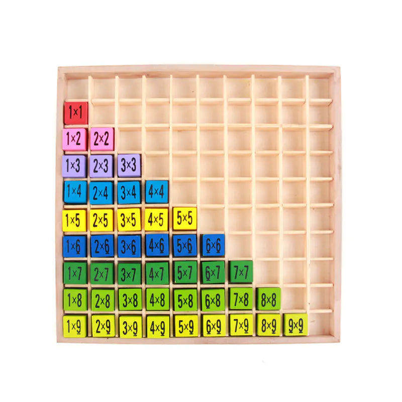 Kids Wooden Multiplication Table - Kia Day Design