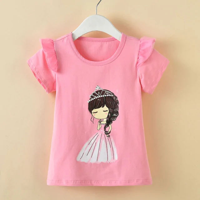 Girls T-shirt - Dark Pink 6 - baby clothing