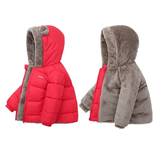 Children's Thick Fleece Coat Kia Day Design