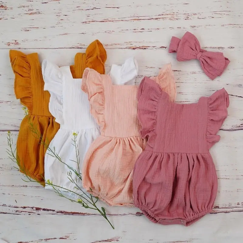 Organic Cotton Summer Baby Girl Clothes Kia Day Design