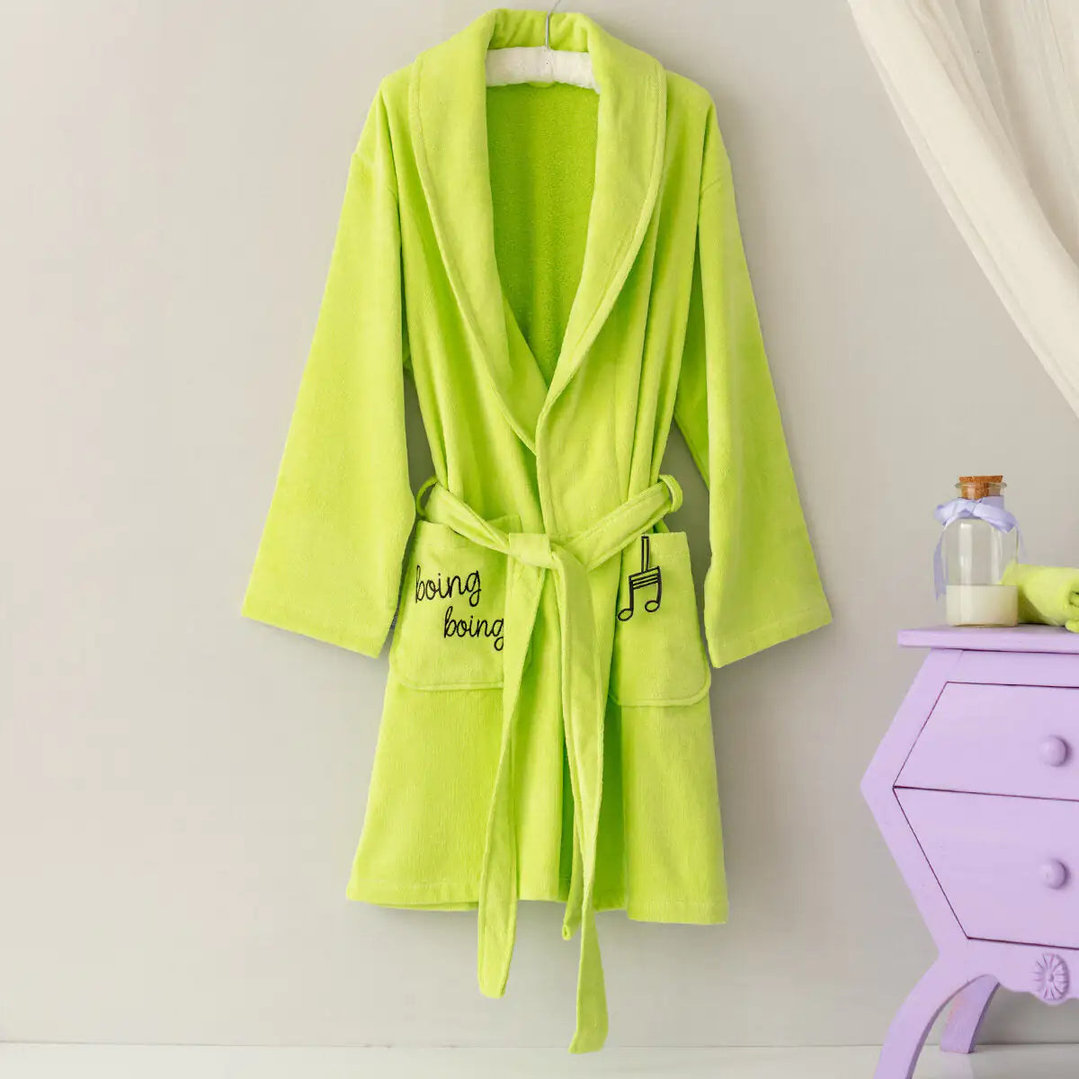 Milk&Moo Cacha Frog Velvet Mother Bathrobe Kia Day Design