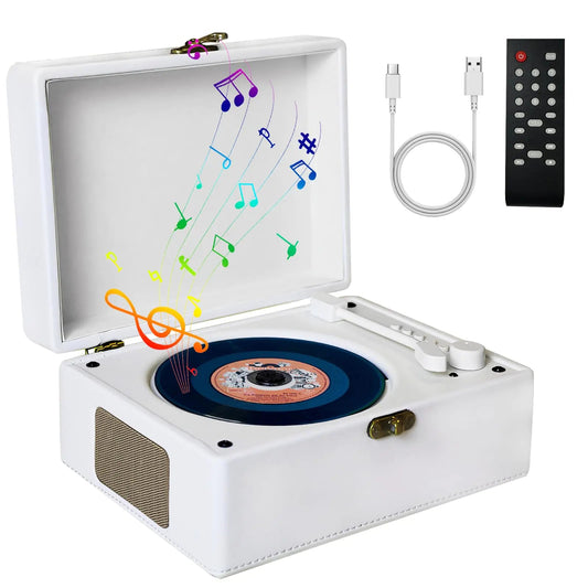 Rechargeable Retro Suitcase CD Player with Bluetooth - Kia Day Design