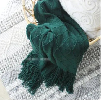 Nordic Knitted Wool Blanket - Kia Day Design