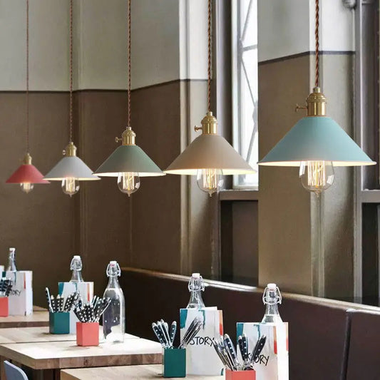 Colorful Cone Pendant Lights - Kia Day Design
