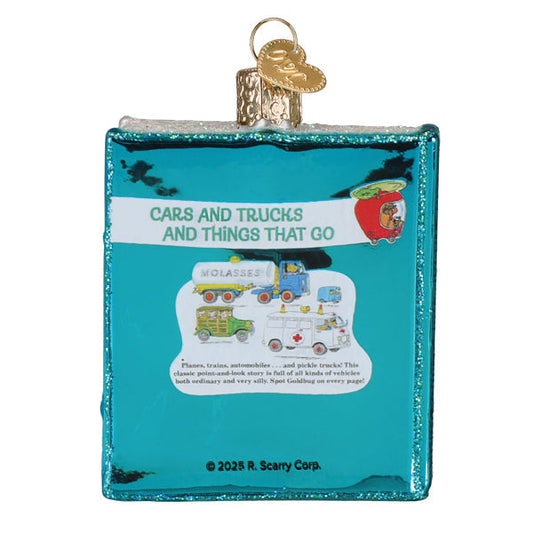 Cars and Trucks and Things That Go Book Ornament - - Christmas >> Ornaments >> Glass