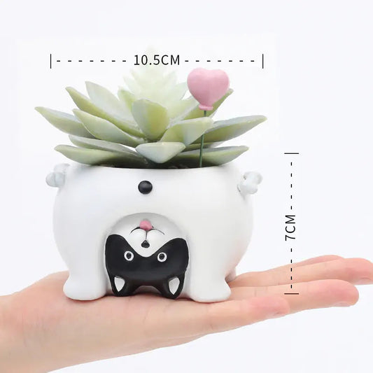 Cartoon Animal Flower Pots Kia Day Design