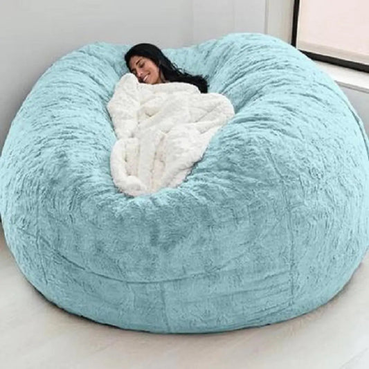 Giant Fluffy Bean Bag Chair - Kia Day Design