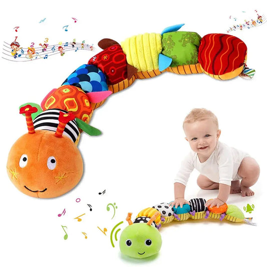 Musical Caterpillar Plush Toy - - baby musical toy