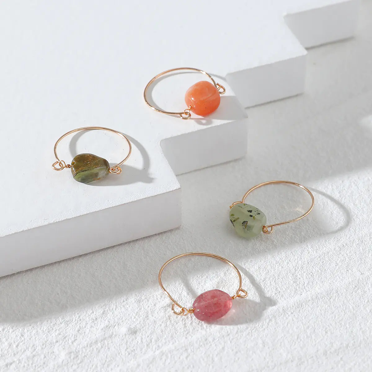 Multi-Layer Laminated Stone Ring