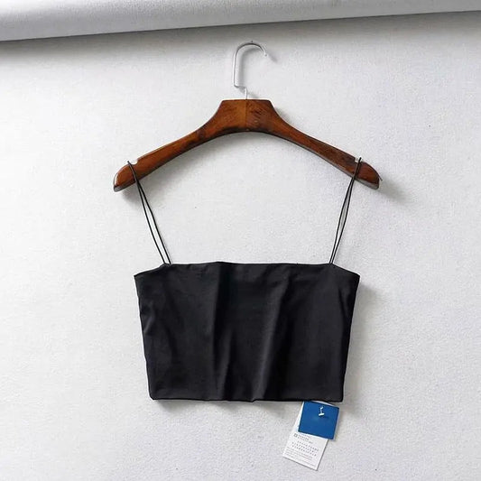 Women's Summer Crop Top - Black Small - Women's Fashion - Women's Clothing - Tops & Tees - Tank Tops