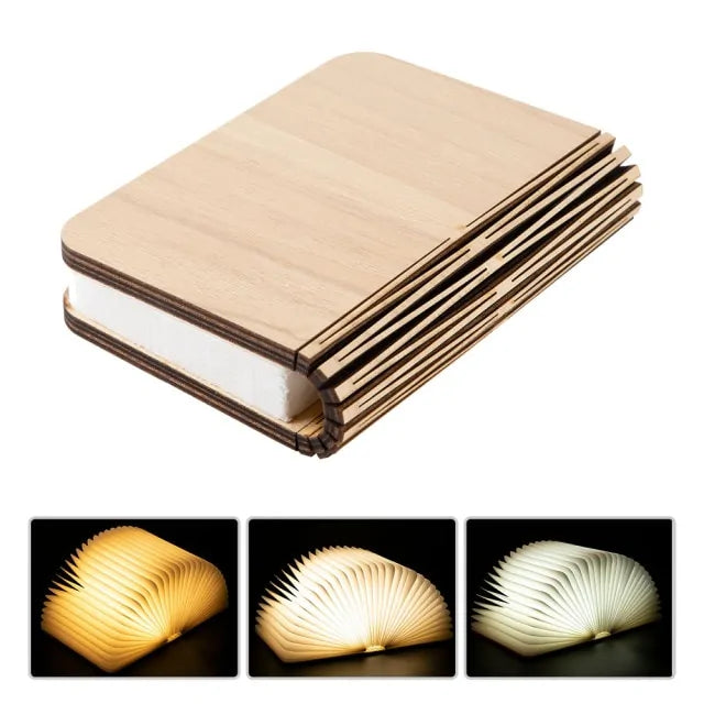 LED Wooden Book Lamp Night Lights Kia Day Design