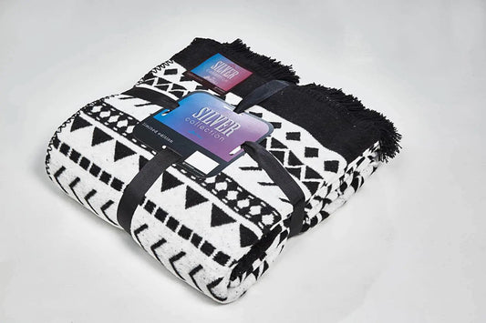 Aksu Silver Collection Double Cotton Blanket 180x220 Erica Kia Day Design