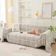 Soft Chenille Washable Cover - Coffee - Sofa blanket