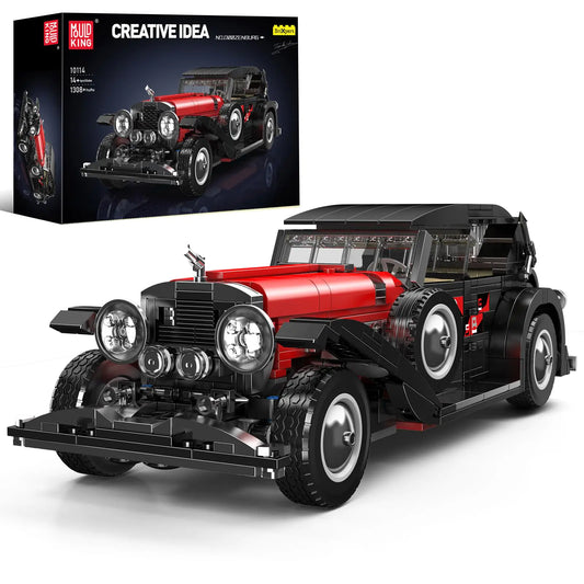 Mould King 10114 Classic Cars Building Kits MOC Vintage Car Model Building Blocks Set - Kia Day Design