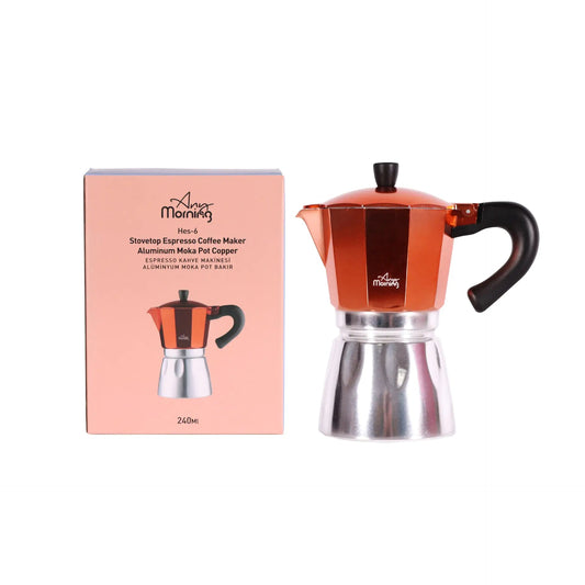 Stovetop Espresso Aluminum Moka Pot - Kia Day Design