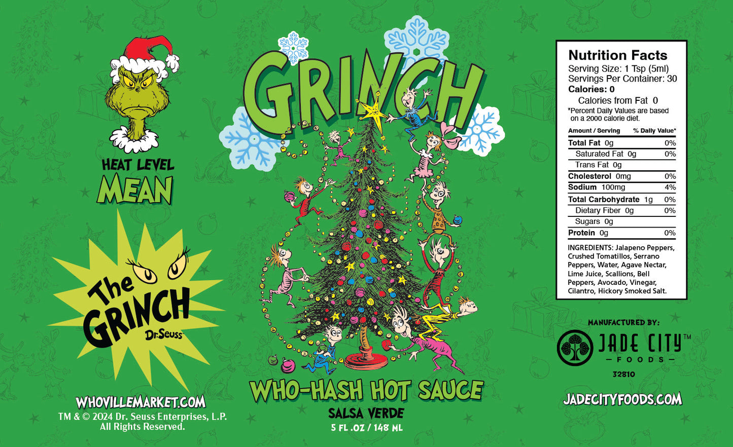 Grinch Hot Sauce 10-Pack - - Hot Sauce