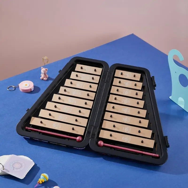 Kids Glockenspiel Xylophone With 16 Metal Keys Kids Musical Instruments