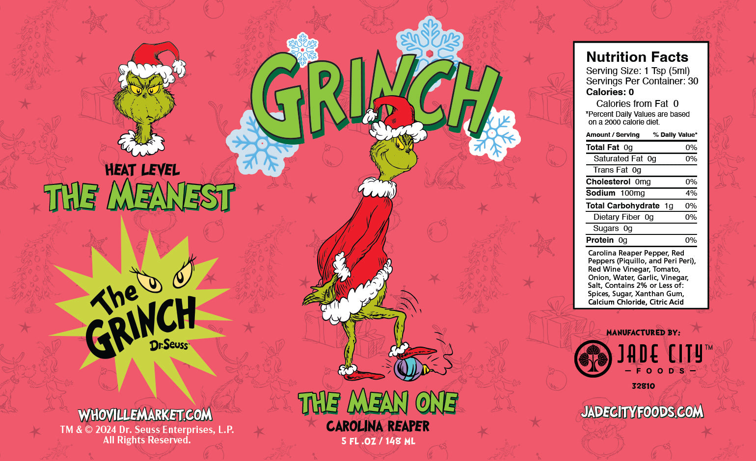 Grinch Hot Sauce 10-Pack - - Hot Sauce