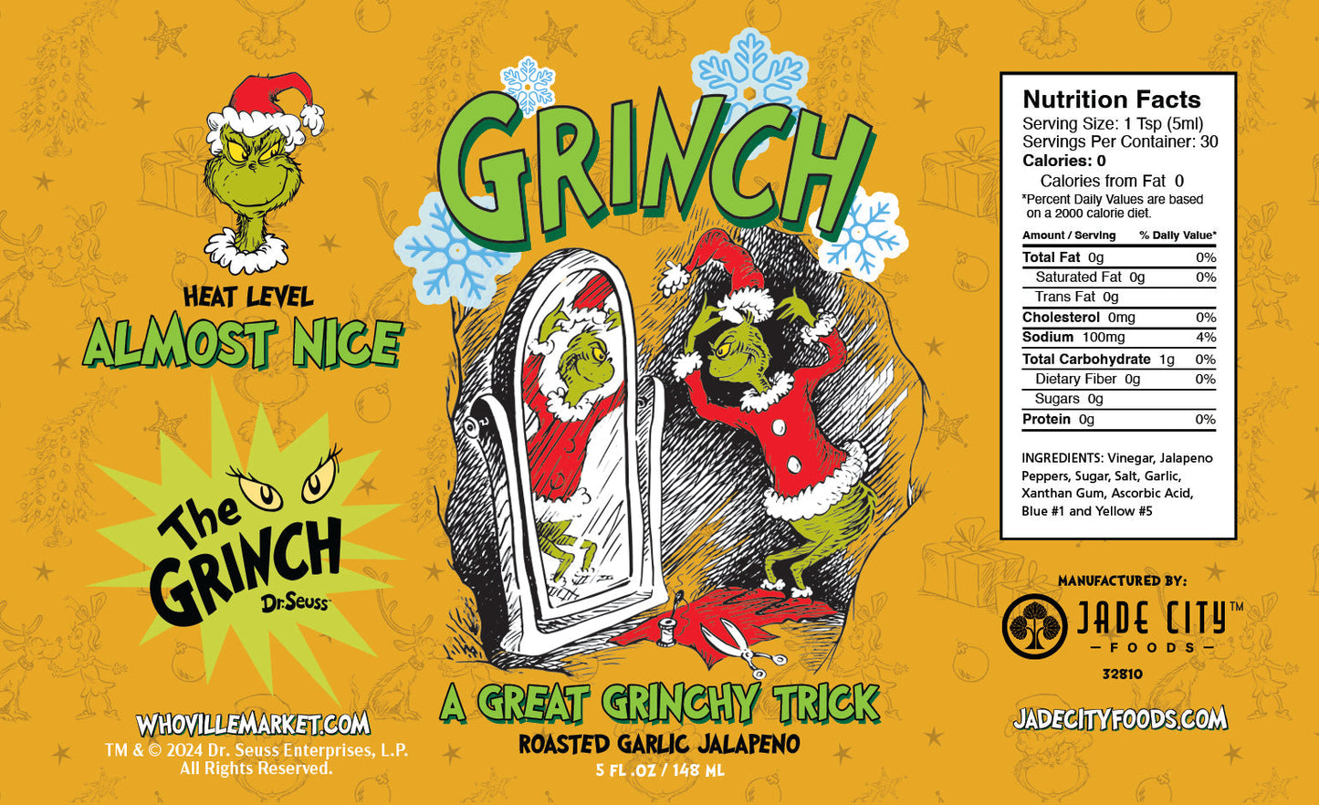 Grinch Hot Sauce 10-Pack - - Hot Sauce