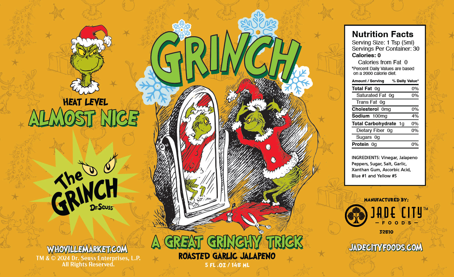 Grinch Hot Sauce 10-Pack - - Hot Sauce