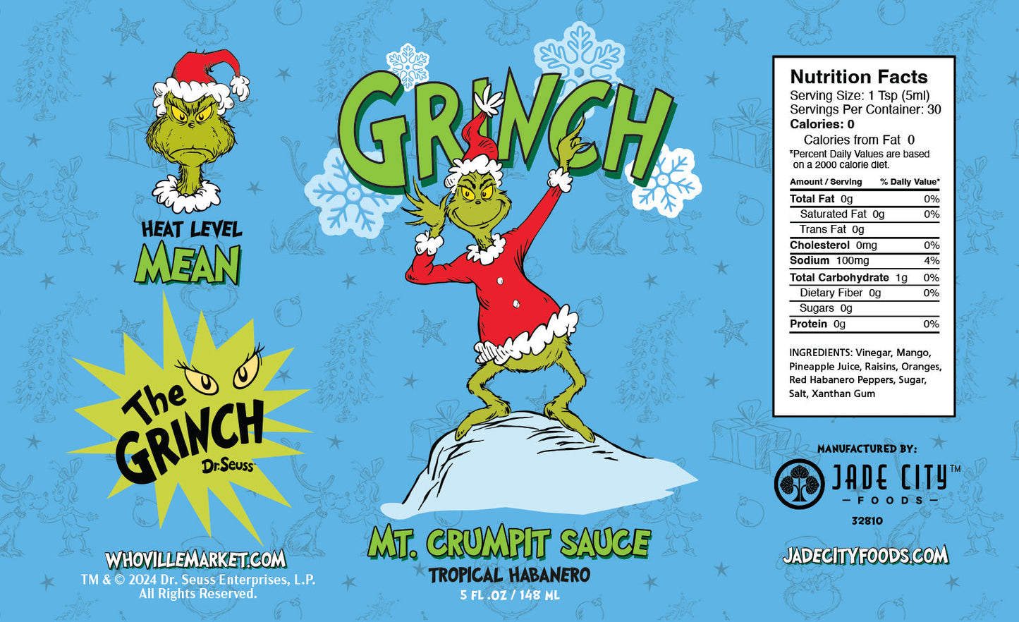 Grinch Hot Sauce 10-Pack - - Hot Sauce